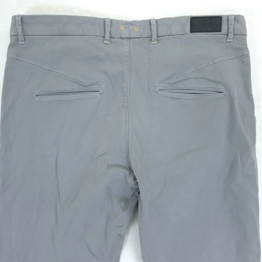 Trussardi Pants Chinos Jeans Men's 52 (Measures 35x33) Gray Casual